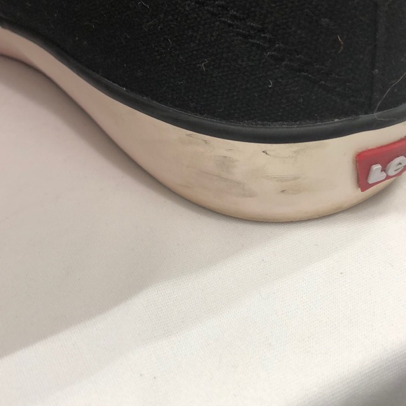 Levi’s Black Canvas High-Top Sneakers Size 13 - Picture 6 of 8